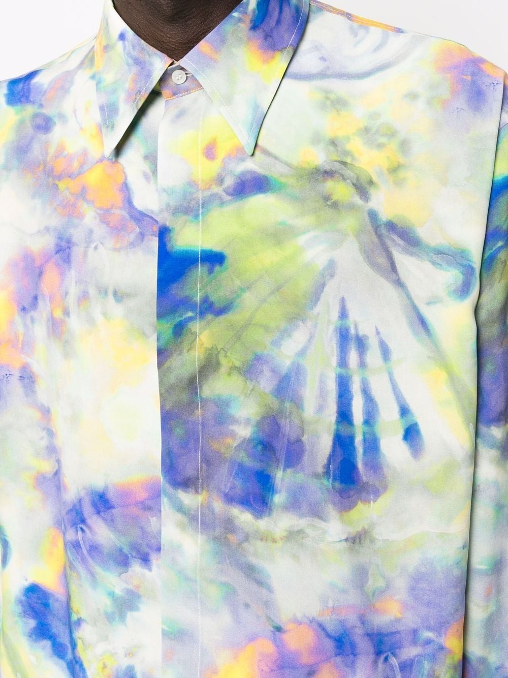 tie-dye print shirt - 5