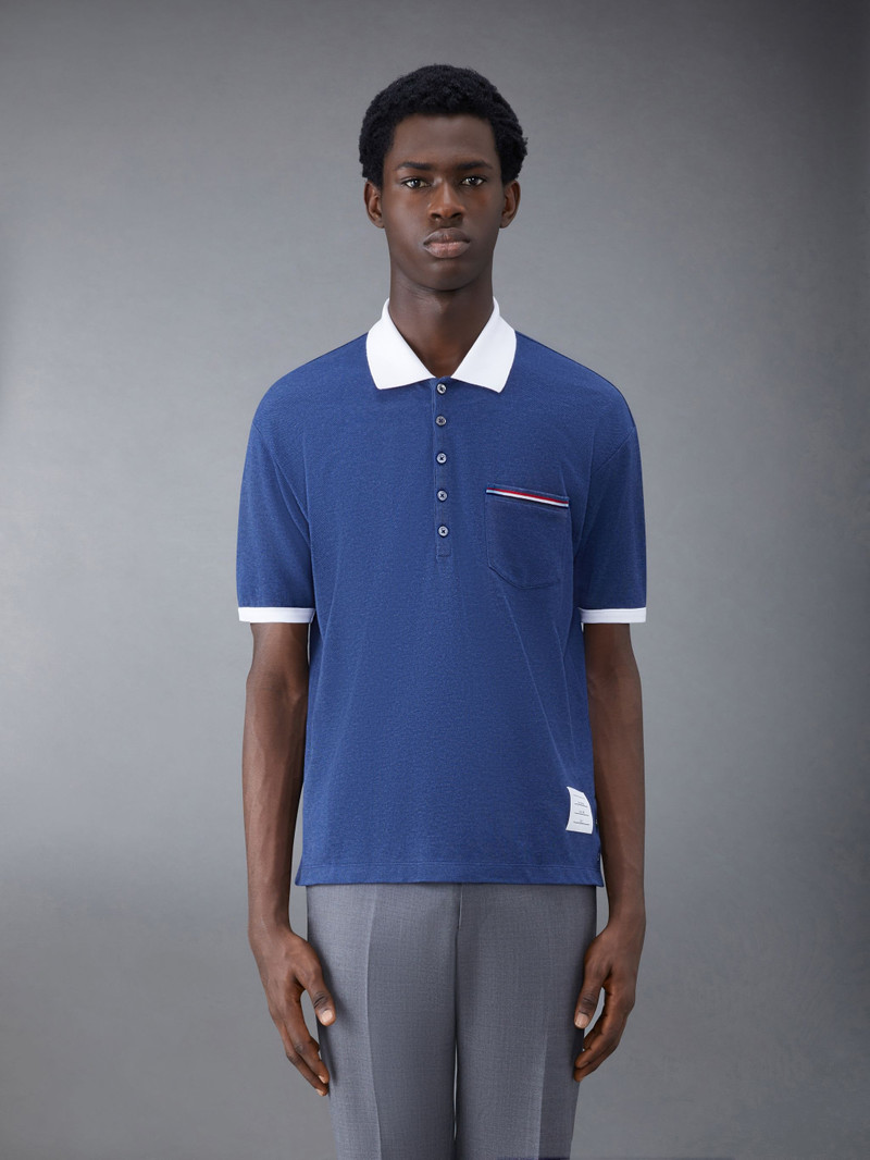 Solid Fine Pique Oversized Short Sleeve Polo 1