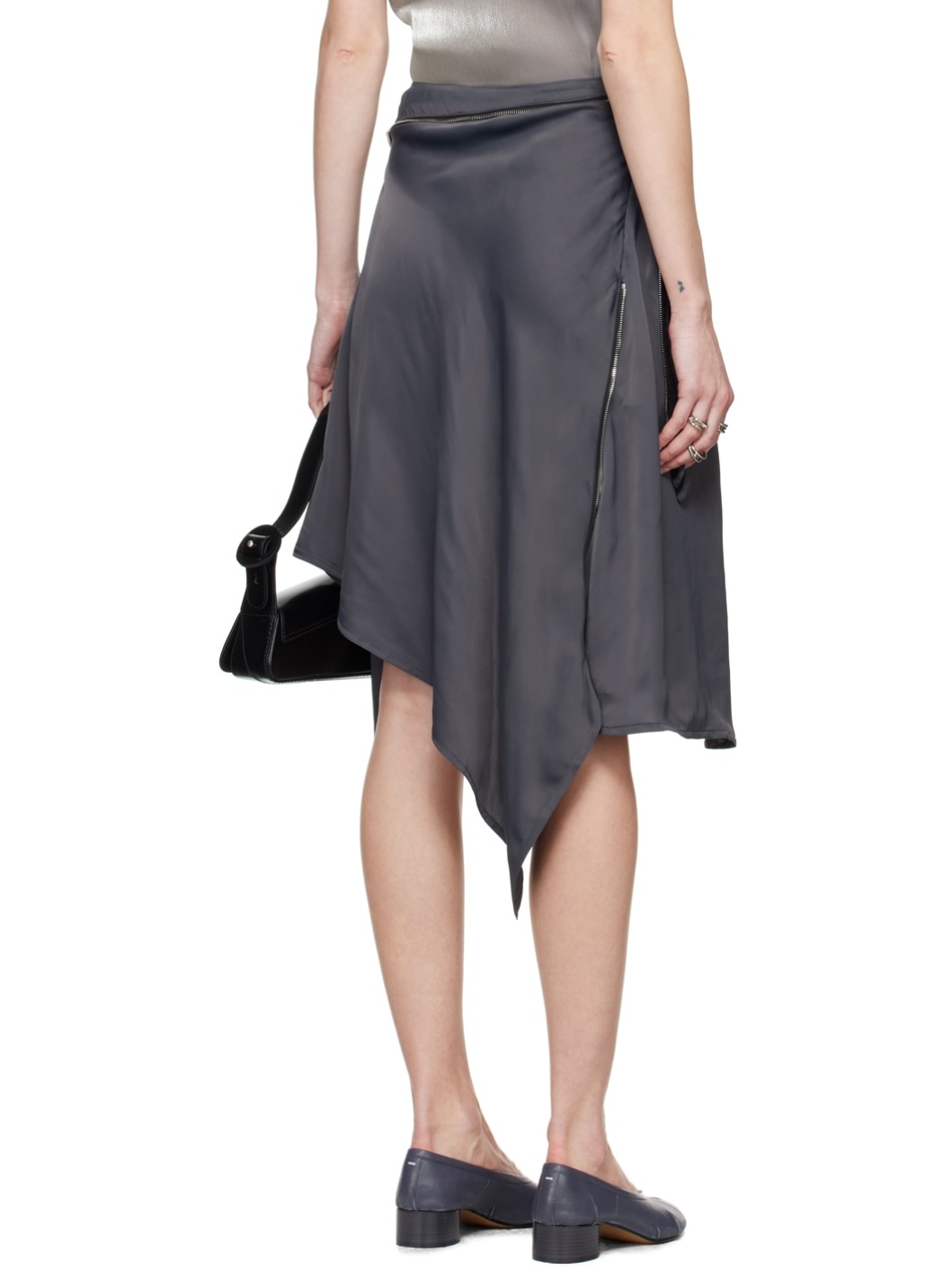 Gray Sonia Midi Skirt - 3