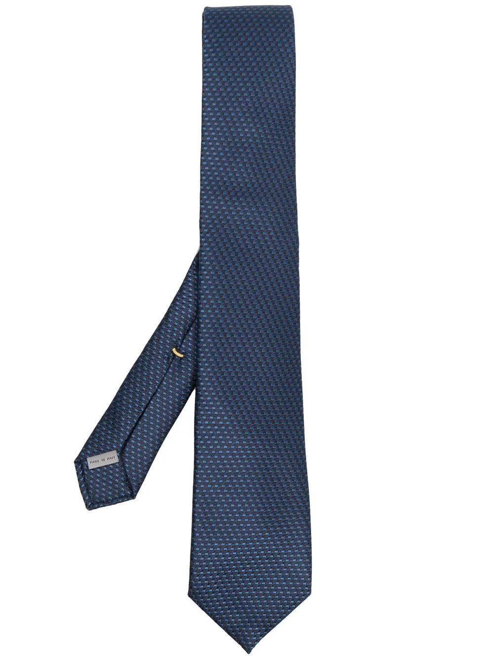 embroidered silk tie - 1