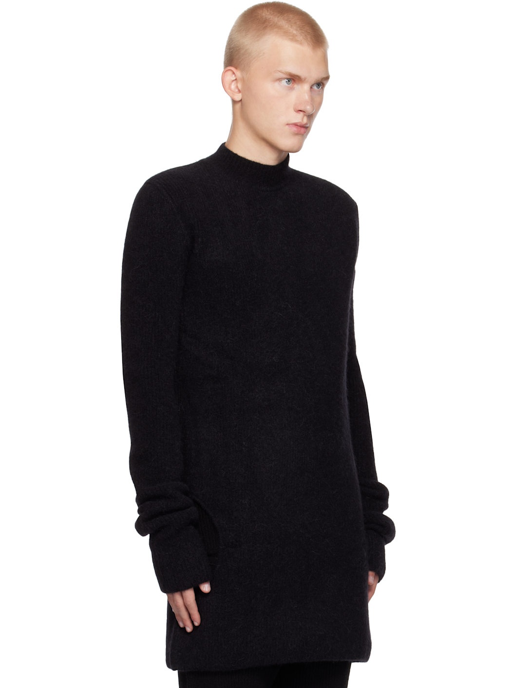 Black Porterville Alpaca Knit Sweater - 2