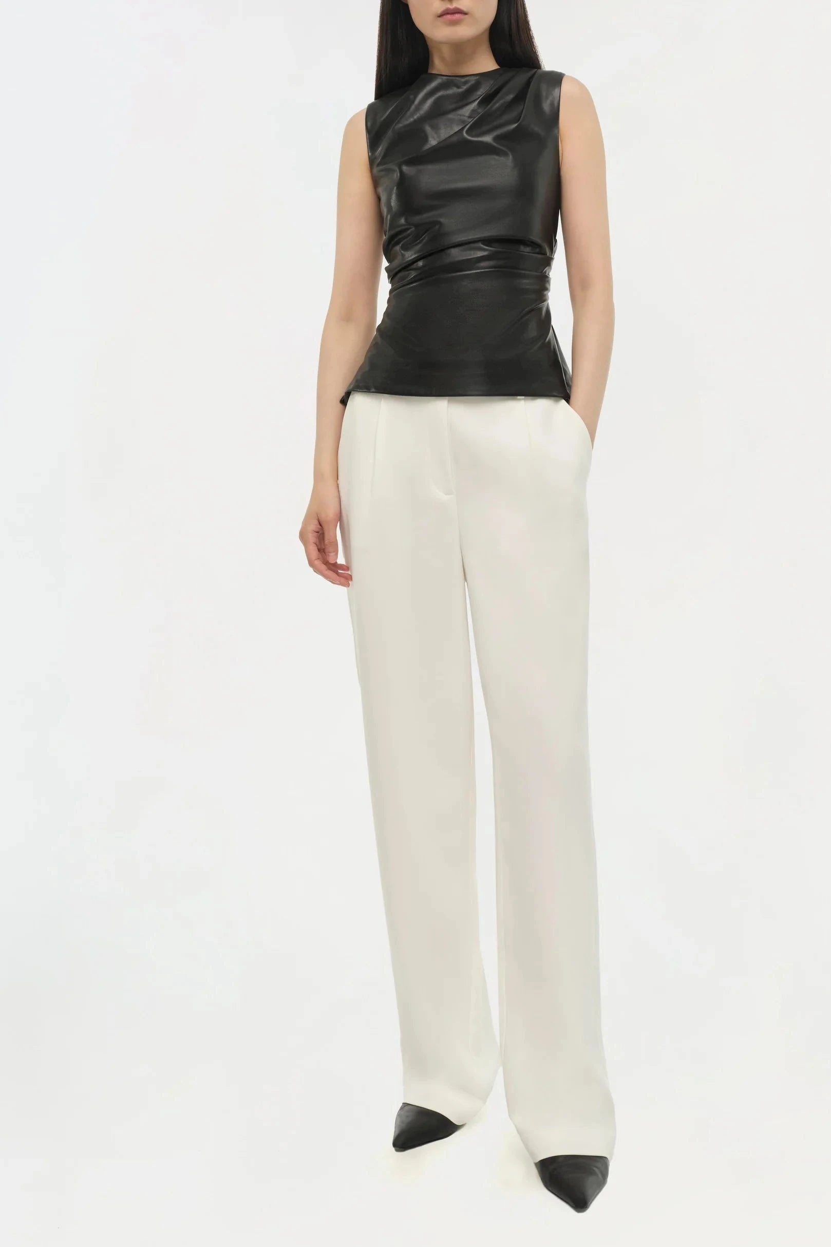 Wynter S/L Draped Top - 3