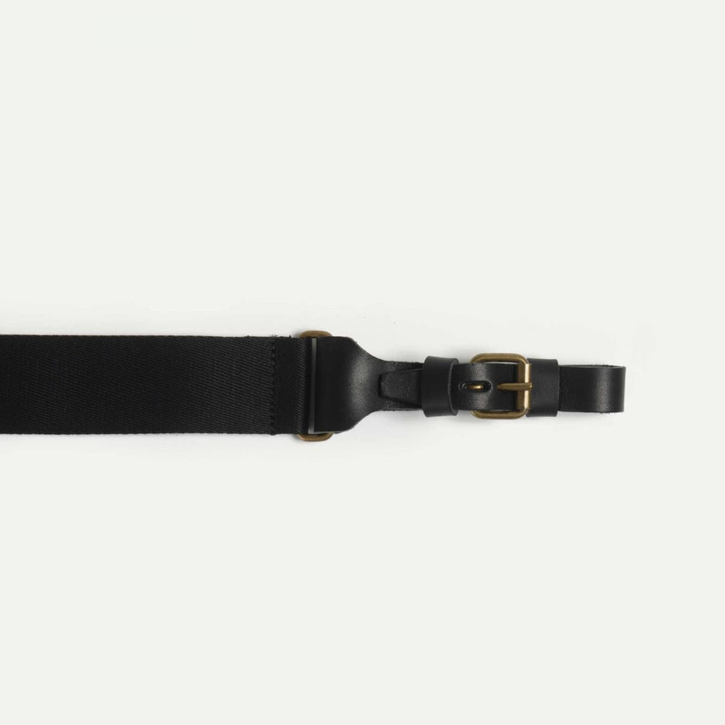 Bleu de Chauffe WOODY BUSINESS REMOVABLE BACKPACK STRAP  -  BLACK/BLACK outlook