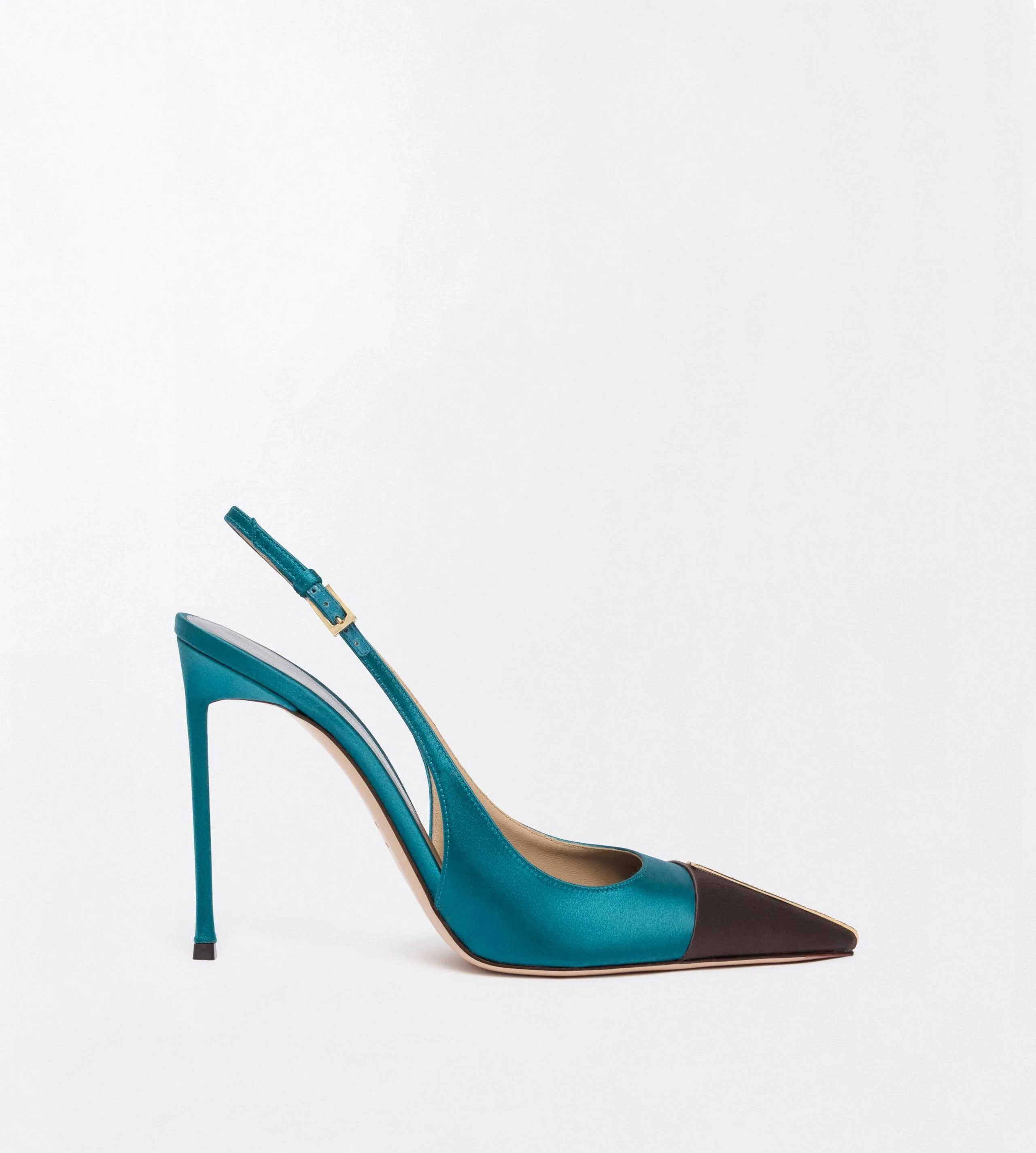SATIN AND CRYSTAL STONES THEA SLINGBACK - 1