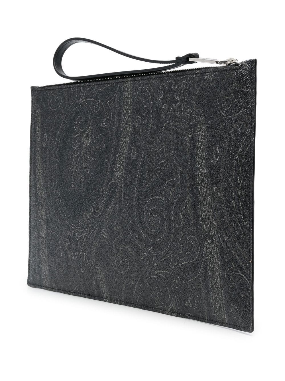 paisley-print clutch bag - 3