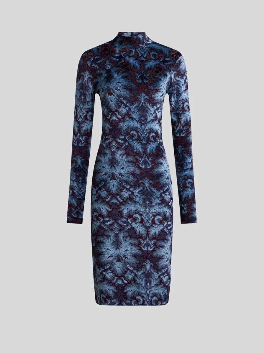 CHENILLE JACQUARD DRESS - 1