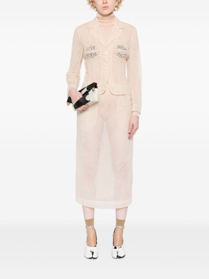 Simone Rocha crystal-embellished shirt outlook