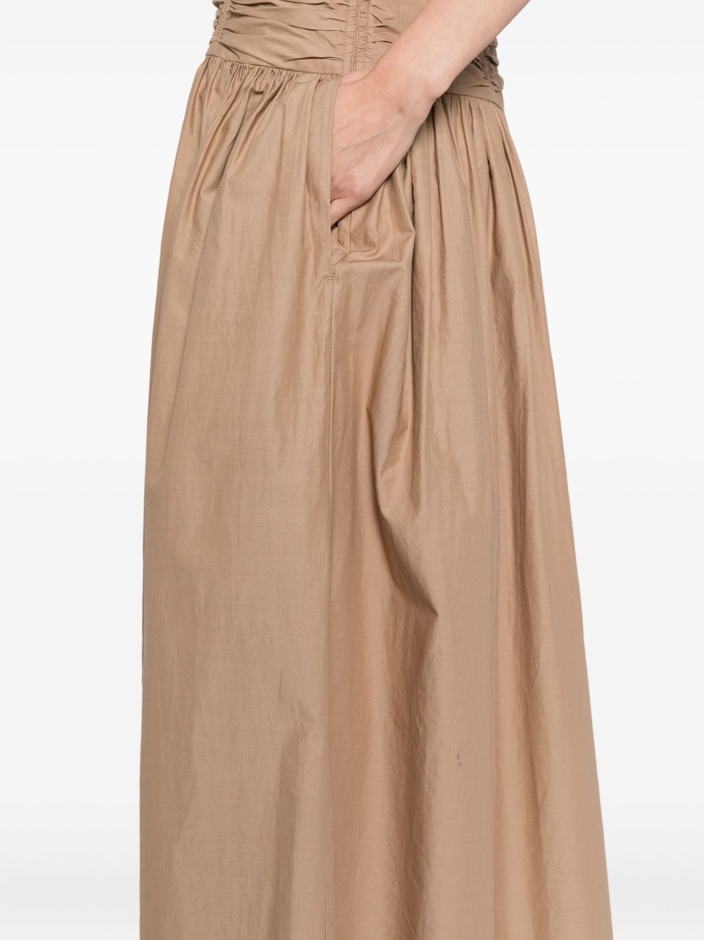 strapless drop waist dress - 5