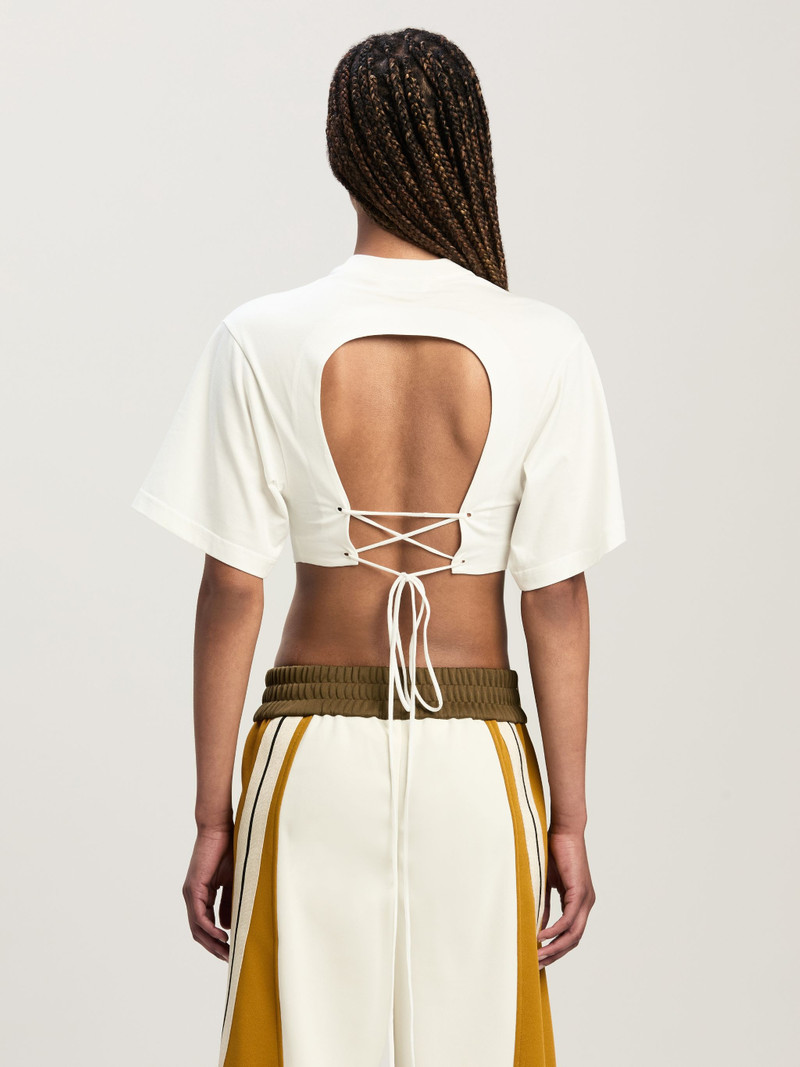 Monogram criss-croosed Top 5