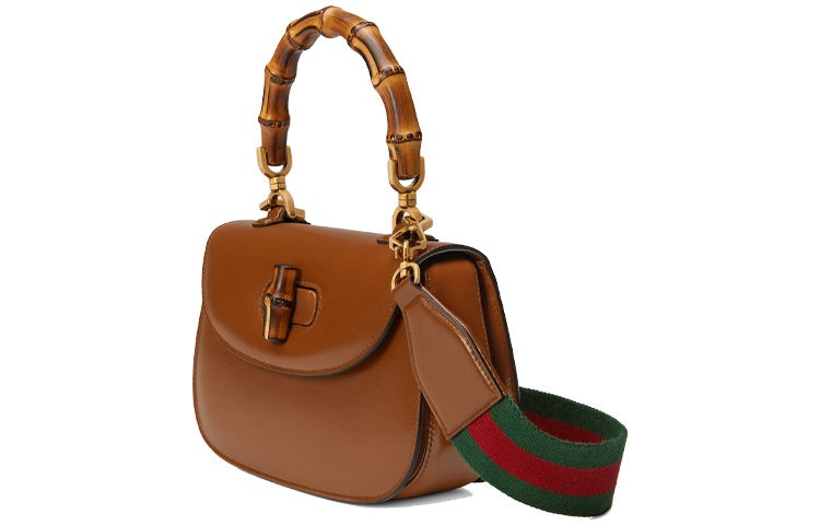 (WMNS) Gucci Bamboo 1947 Small Top Handle Bag 'Brown' 675797-10ODT-2579 - 2