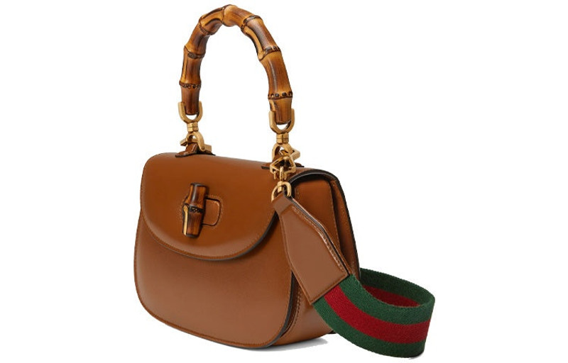 GUCCI (WMNS) Gucci Bamboo 1947 Small Top Handle Bag 'Brown' 675797-10ODT-2579 outlook