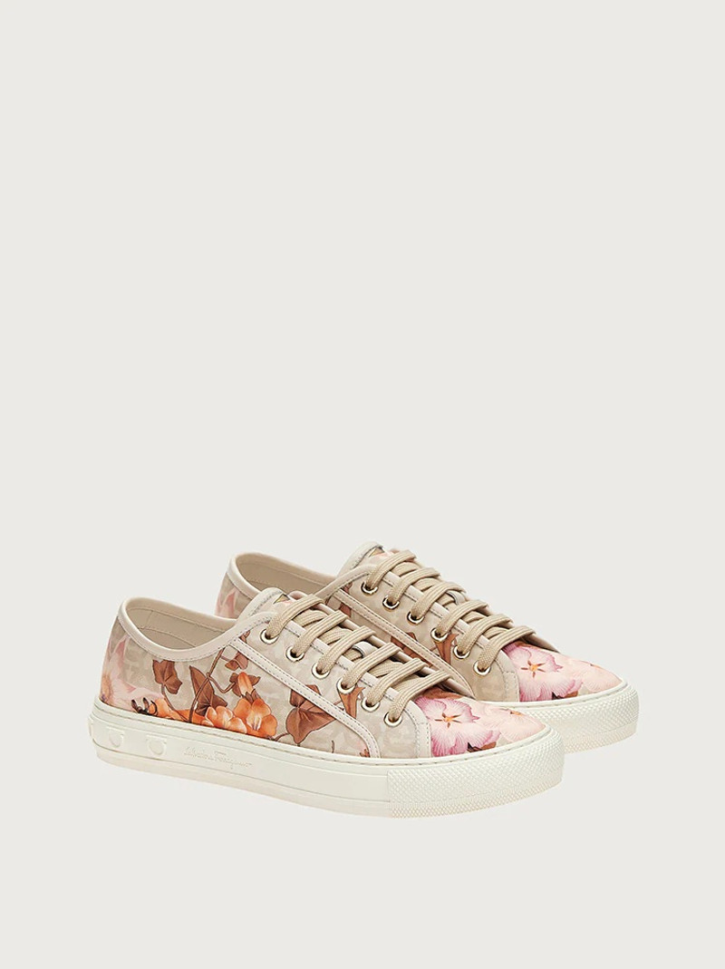 FERRAGAMO GIARDINO PRINT SNEAKER - ECONYL® NYLON outlook