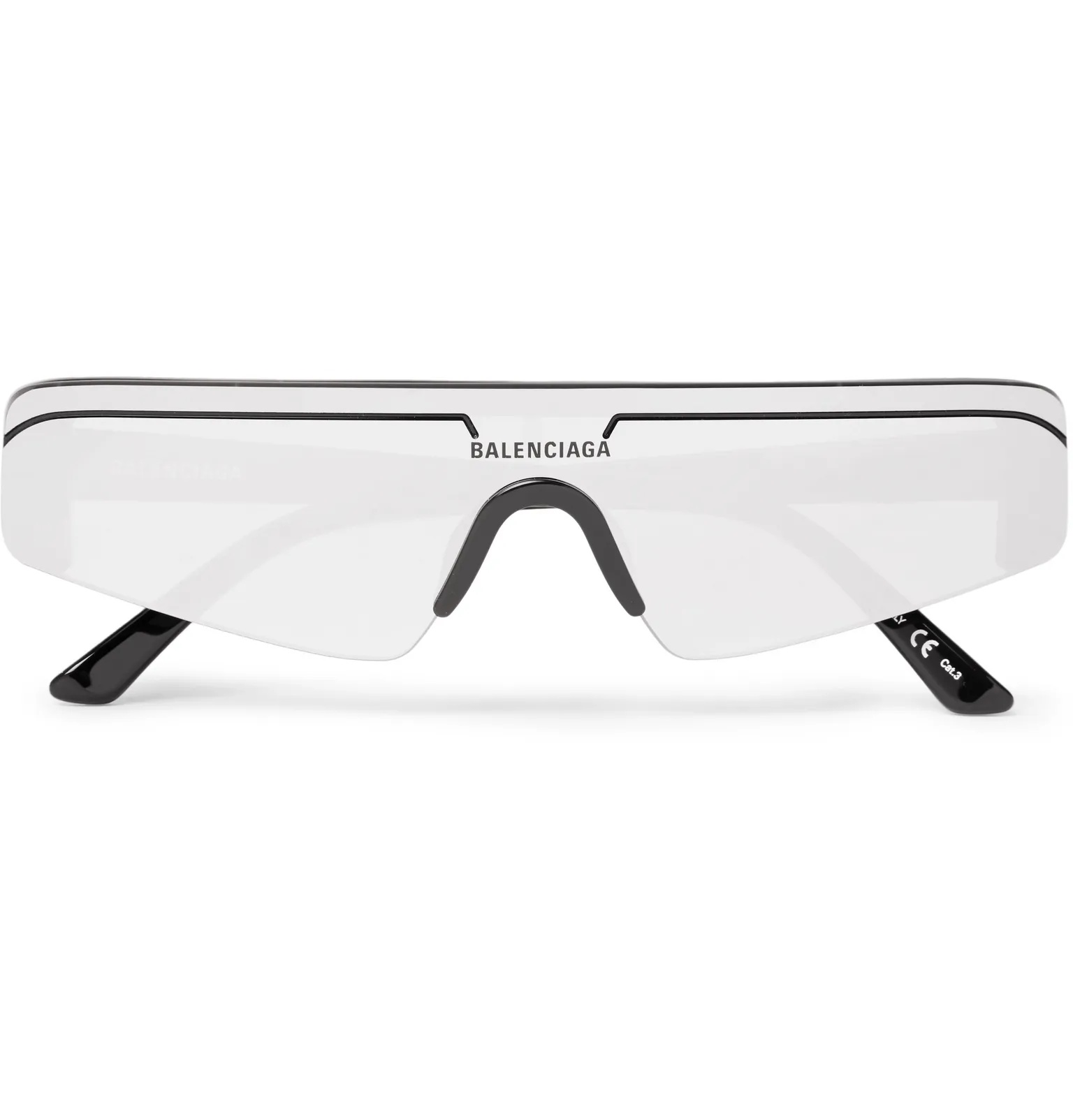 Ski Rectangle-Frame Acetate and Enamel Sunglasses - 1