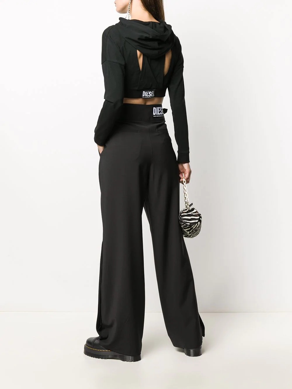 high-waisted wide leg trousers - 2