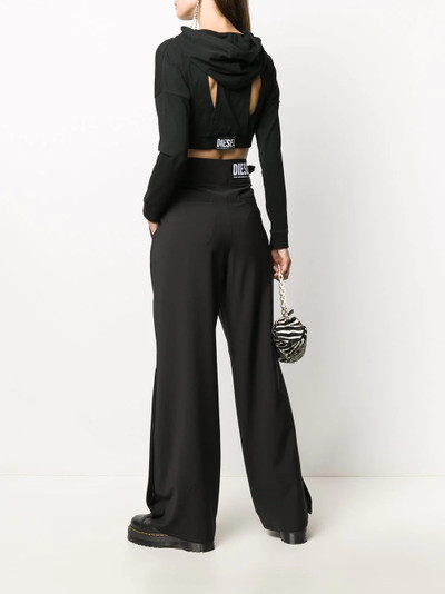 Diesel high-waisted wide leg trousers outlook