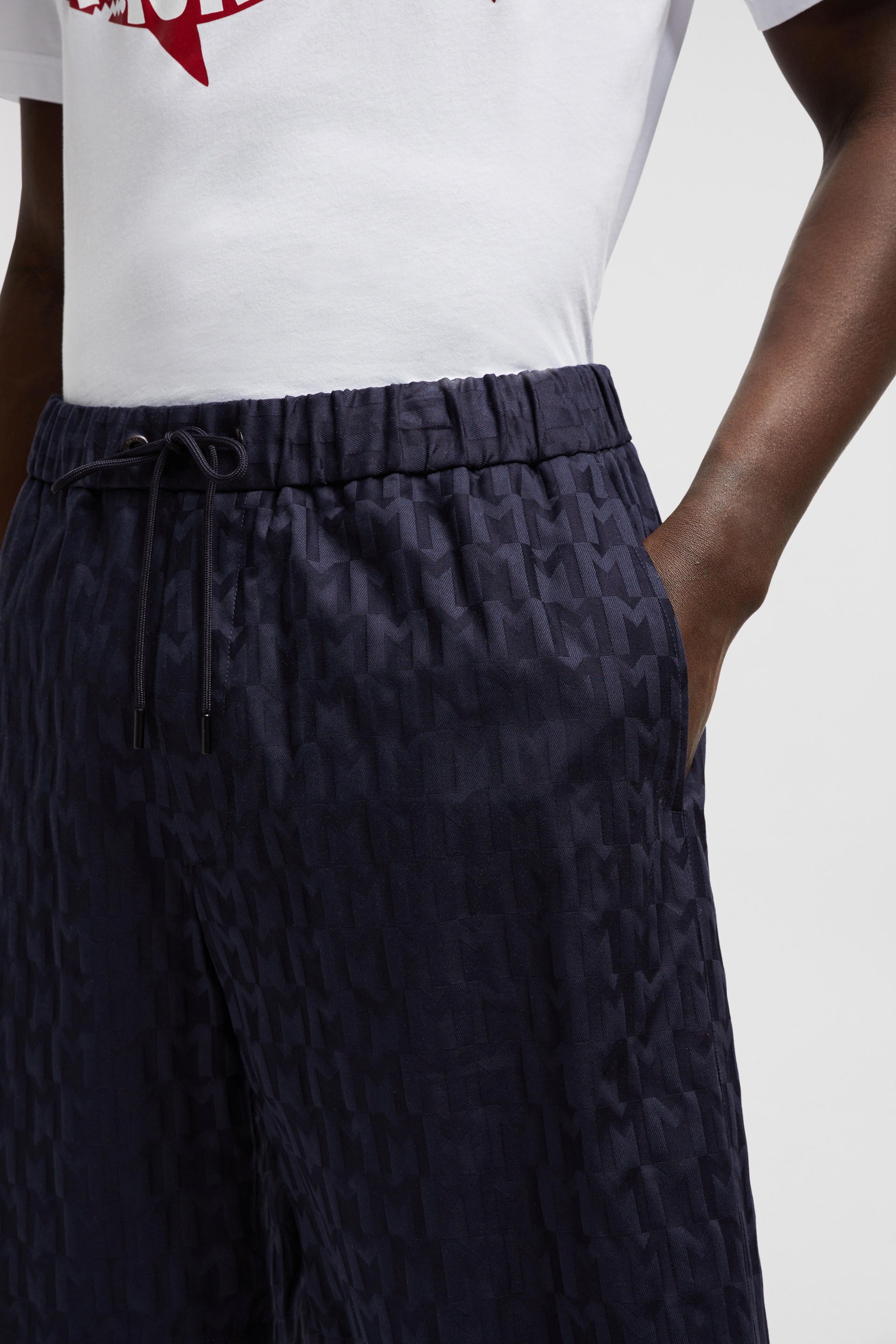Monogram Jacquard Cotton Shorts - 4