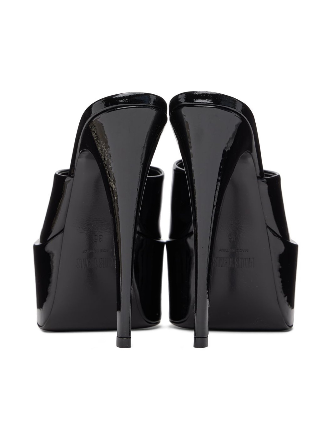 Black Marina Platform Heels - 2