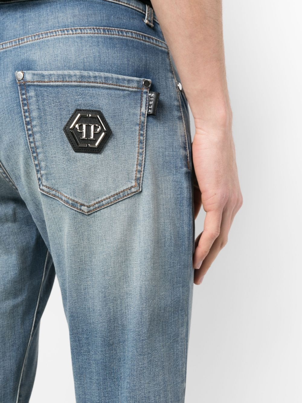 Hexagon straight leg jeans - 5