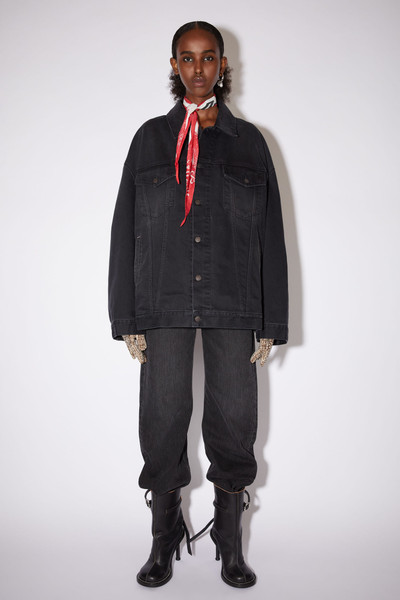 Acne Studios Oversized denim jacket - Washed Black outlook