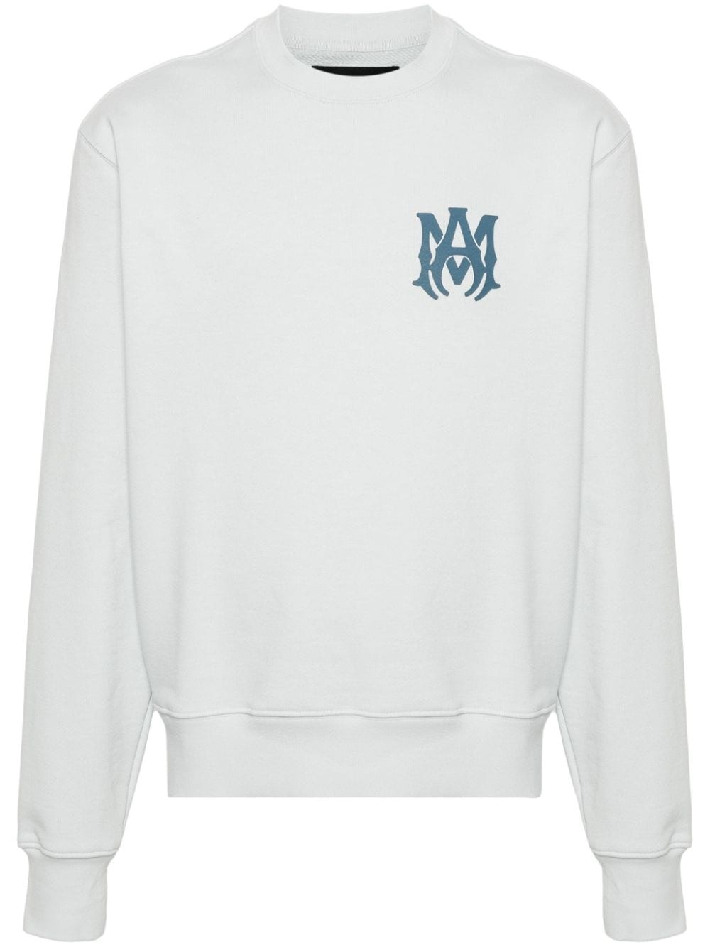logo-stamp cotton sweatshirt - 1