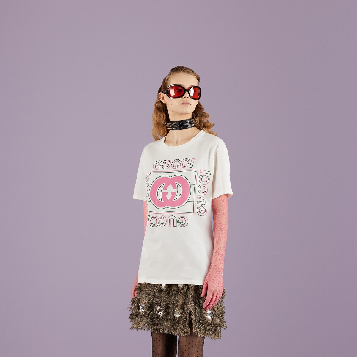 Gucci vintage logo print T-shirt - 5