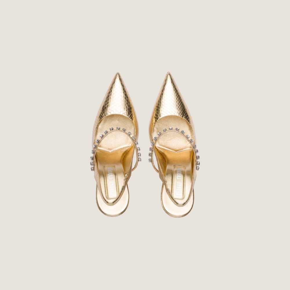 Ayers leather slingback pumps - 3
