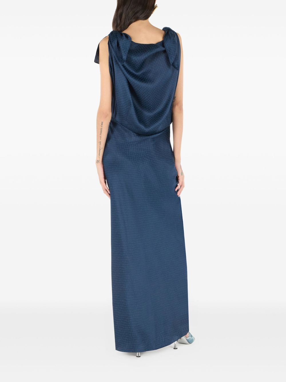 silk midi dress - 4