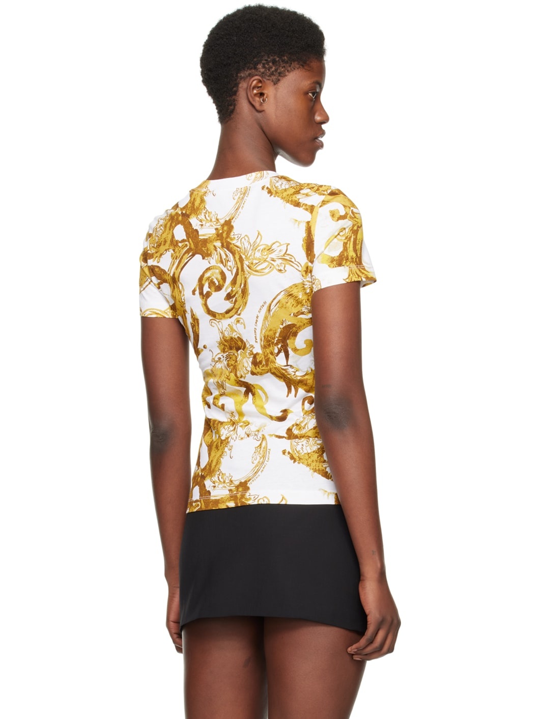 White Watercolor Couture T-Shirt - 3