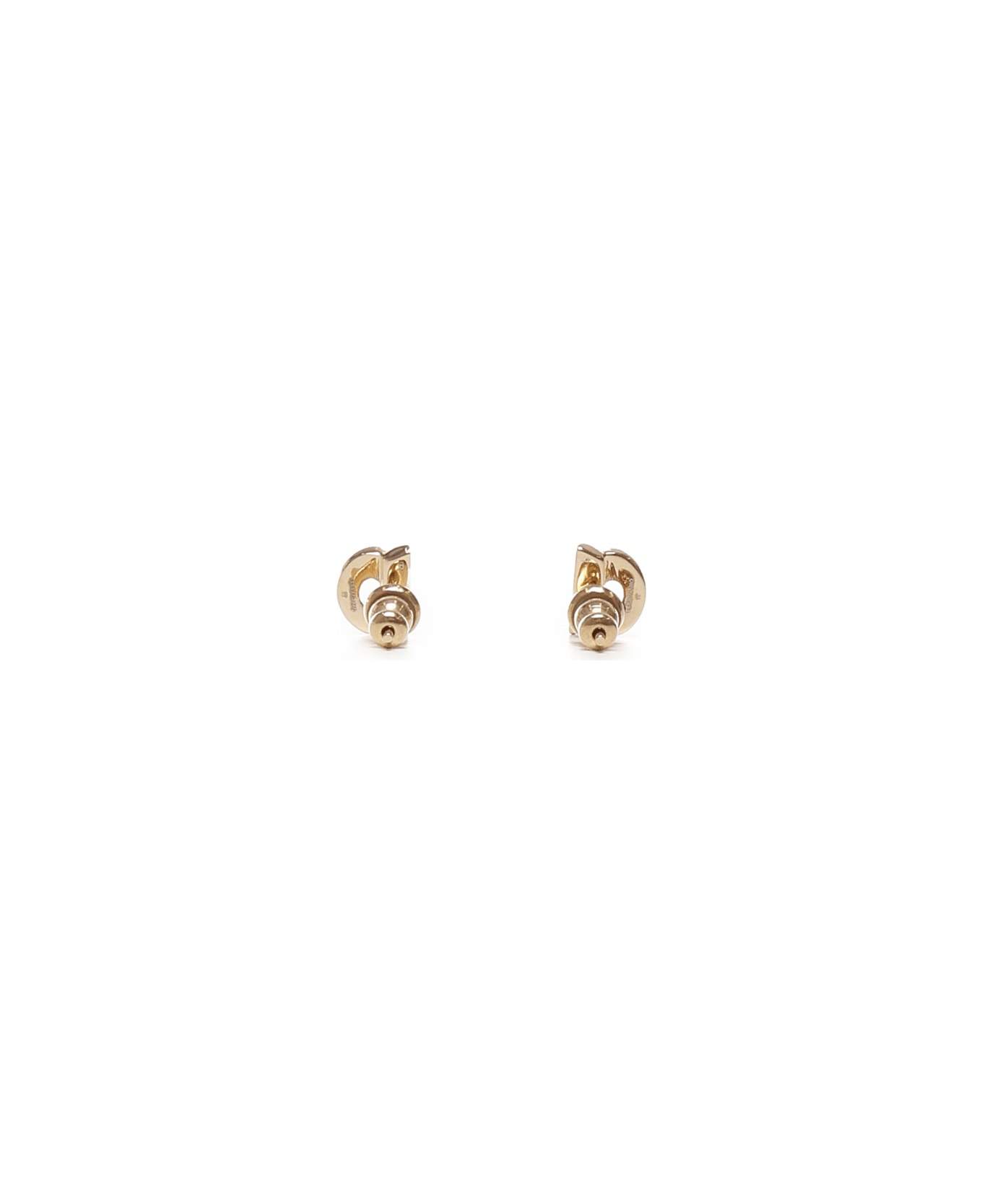 Gancini Earrings With Rhinestones - 2