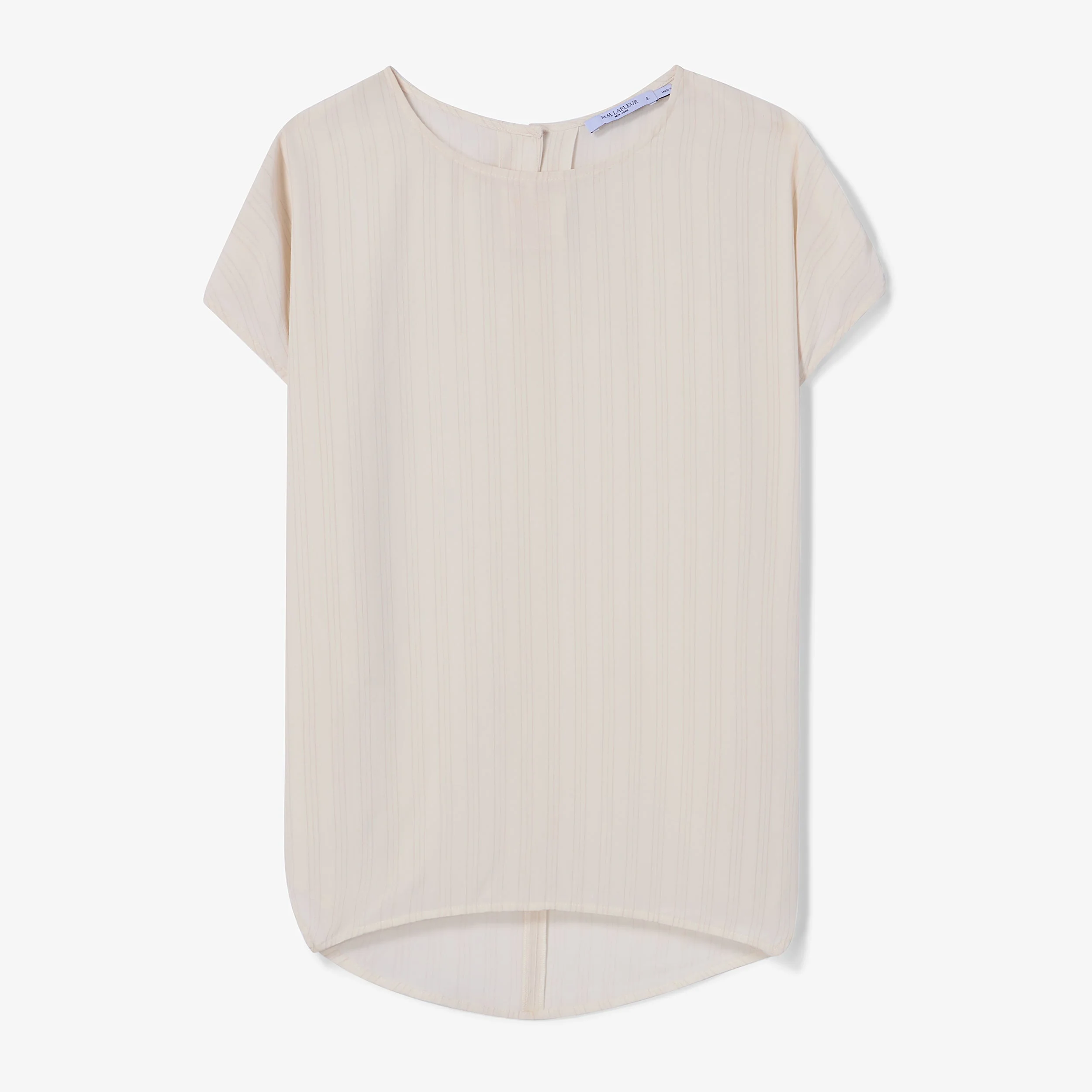 Didion Drape Top - Printed Washable Silk - 1
