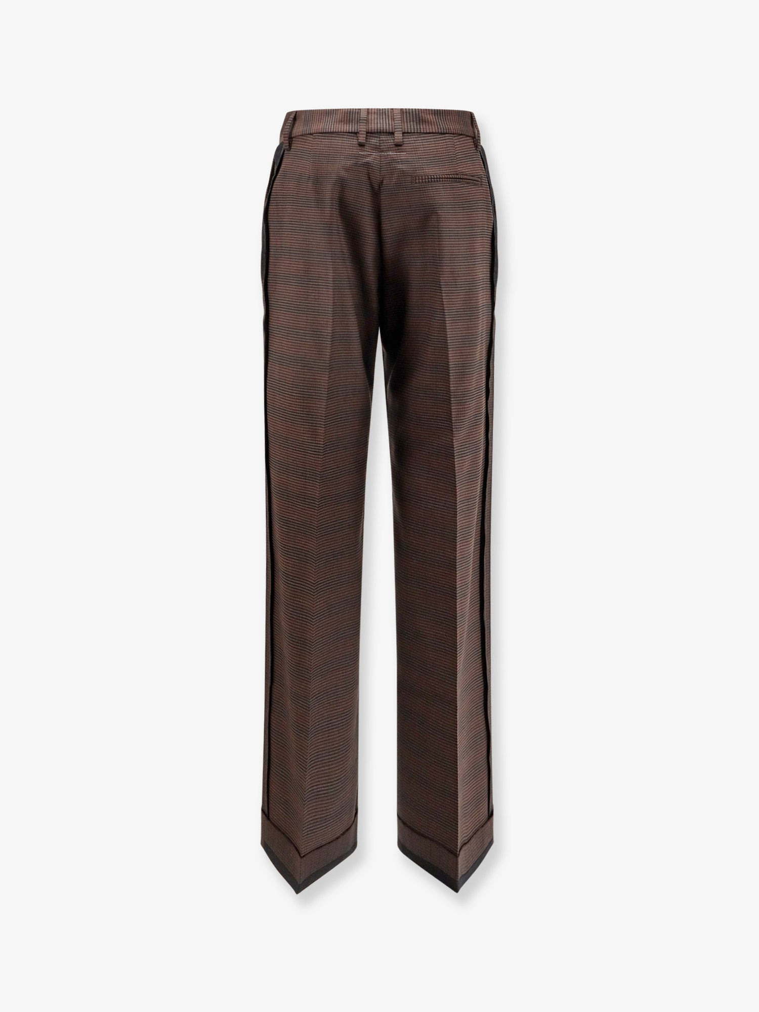 Wool Blend Trousers With Raw-Cut Edges - 2