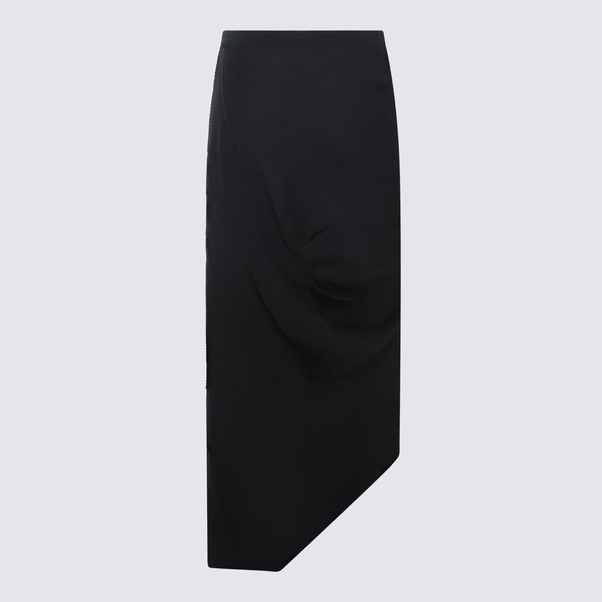 ISSEY MIYAKE DARK NAVY SKIRT - 2