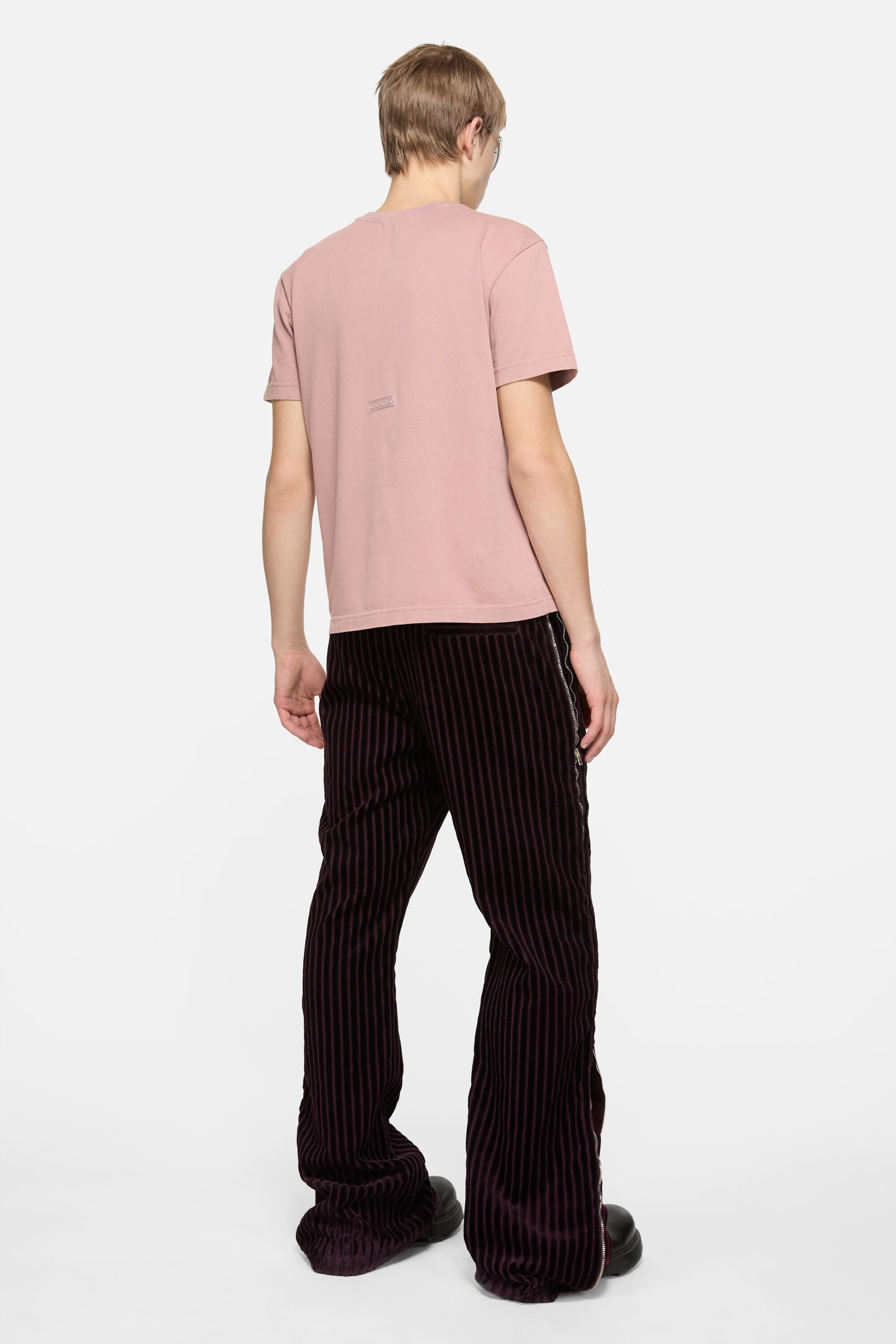 Cotton crewneck t-shirt - Lavender purple - 3
