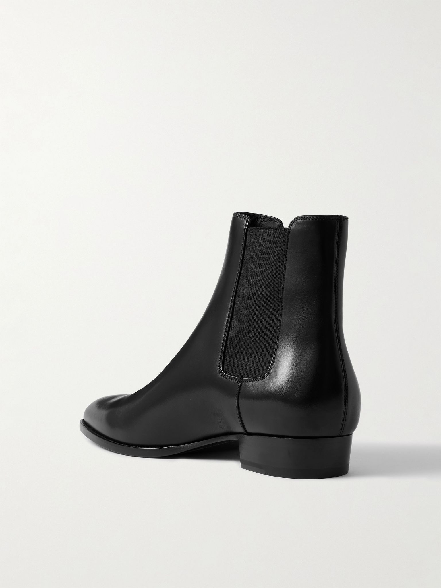 Wyatt Leather Chelsea Boots Black - 4