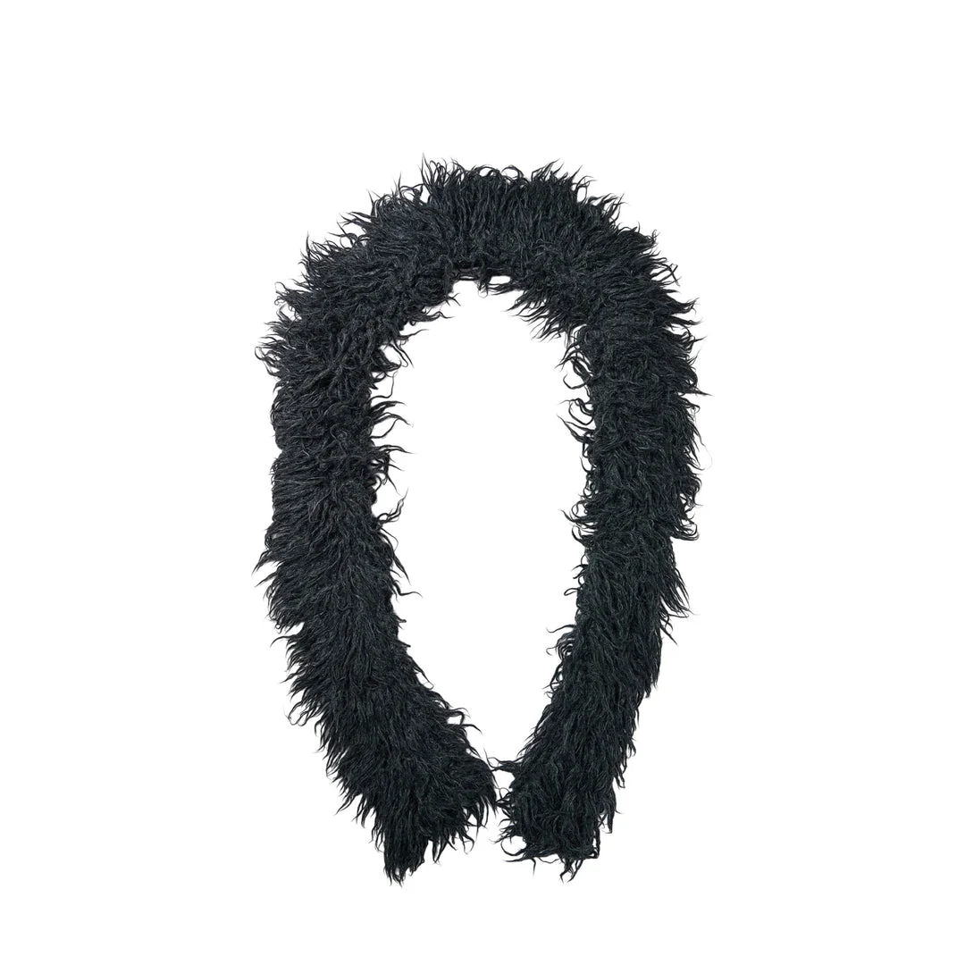 Smoke Fur Knit Scarf - 1