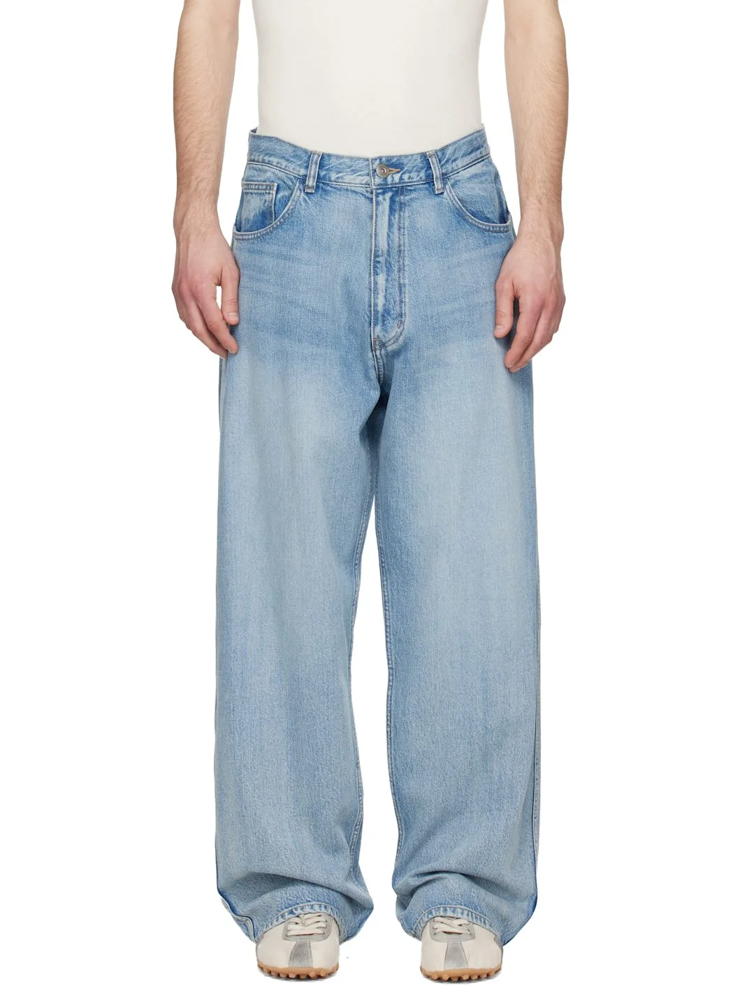 Blue Semi-Flare Jeans - 1