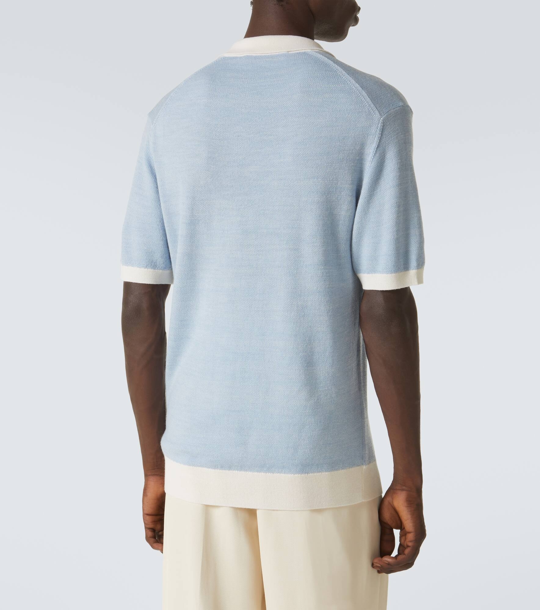 Horton wool and cotton polo sweater - 4