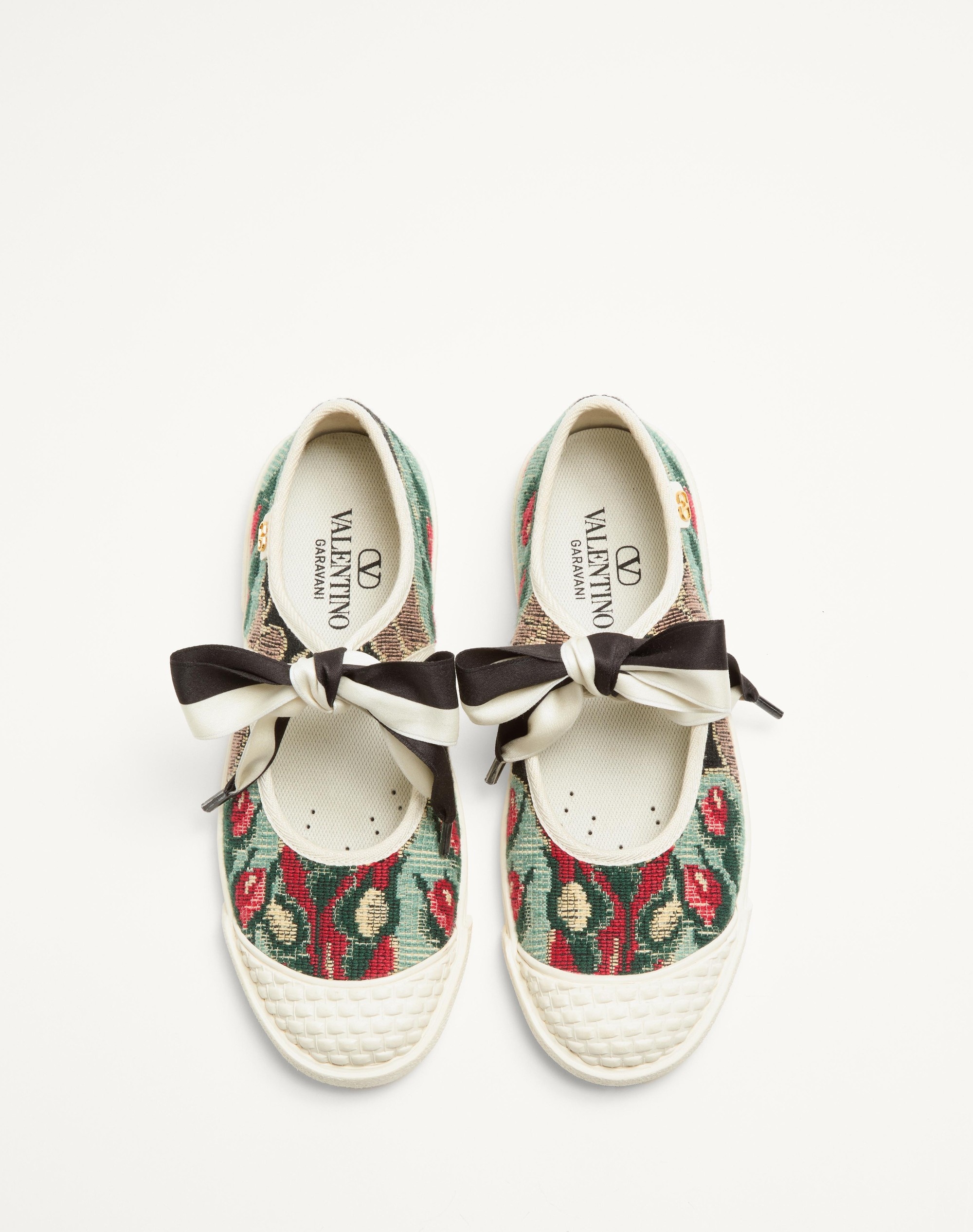 BALLERINA BAY BY BAY SNEAKER IN JACQUARD FABRIC WITH FLORAL EMBROIDERY - 5