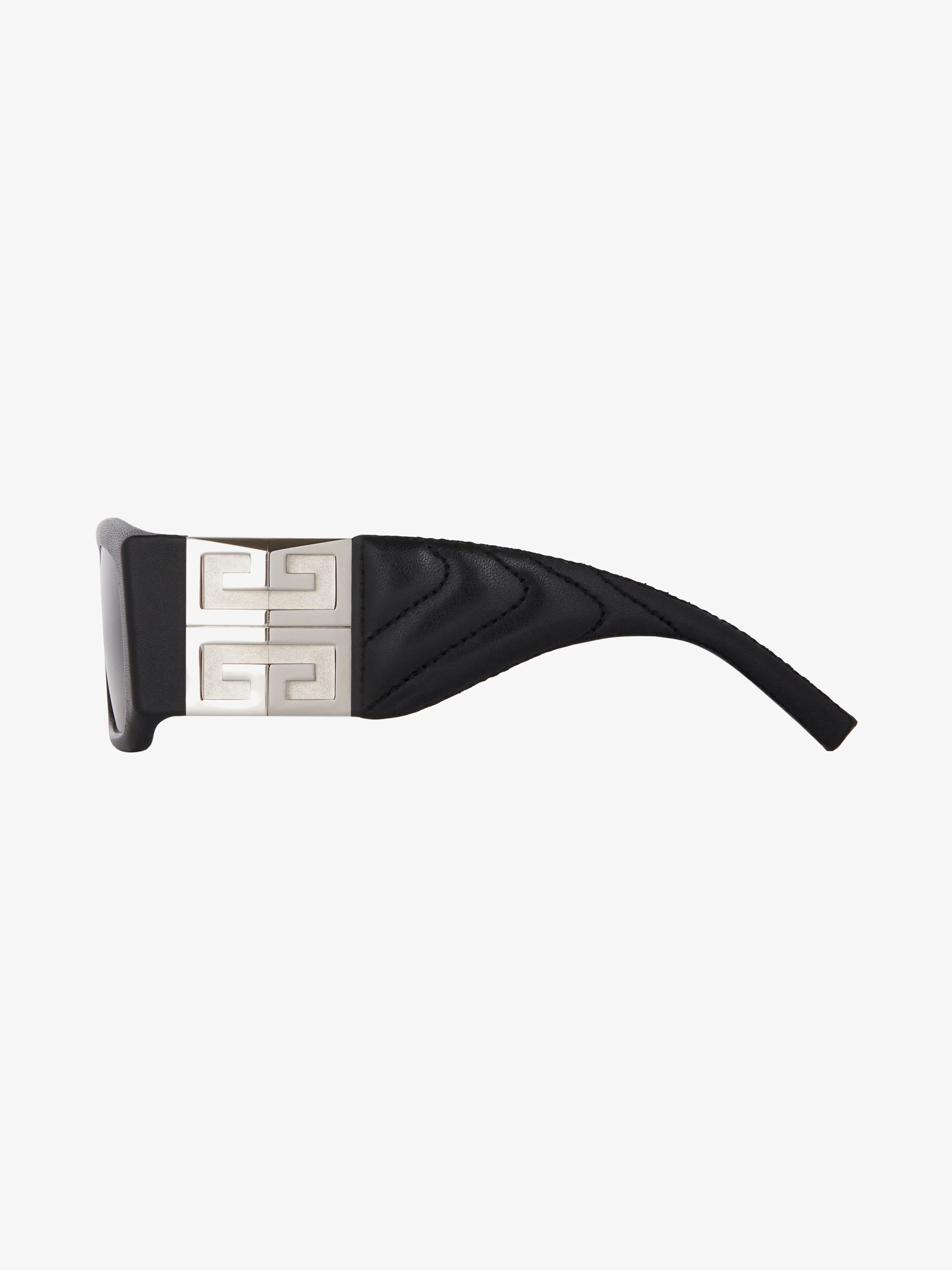 4G UNISEX SUNGLASSES IN QUILTED LEATHER AND ACETATE - 6