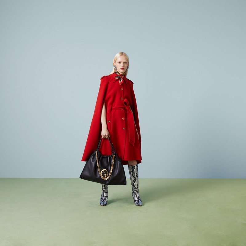 GUCCI Wool coat with cape sleeves outlook