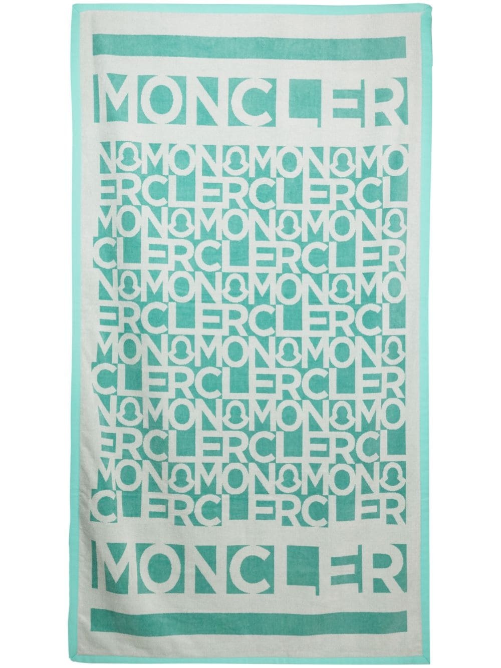 Moncler logo-jacquard beach towel | REVERSIBLE