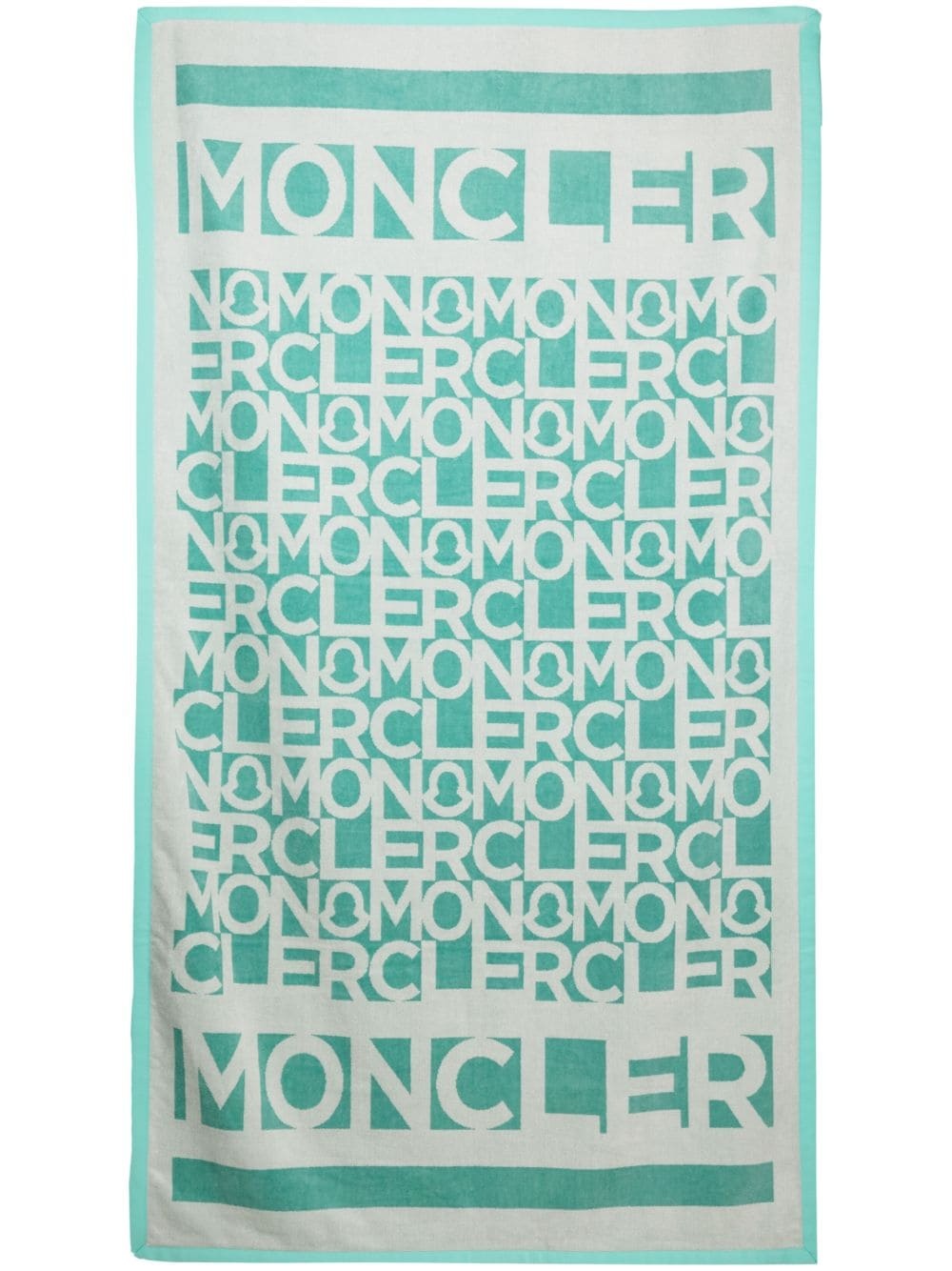 logo-jacquard beach towel - 3