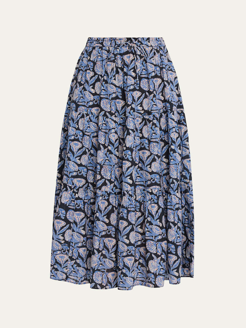 Nessa Tiered Midi Skirt 1