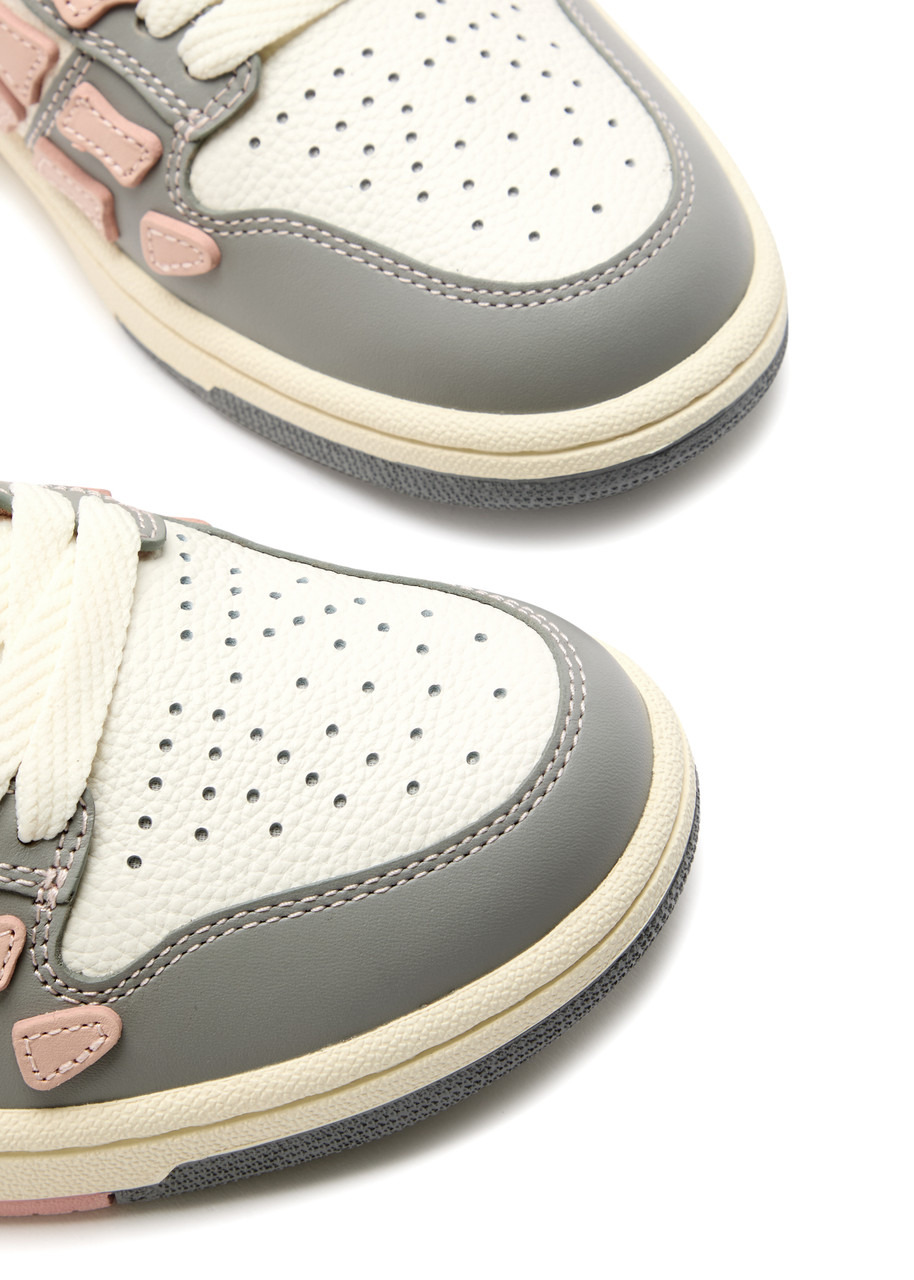 Amiri Skel Panelled Leather Sneakers - 3