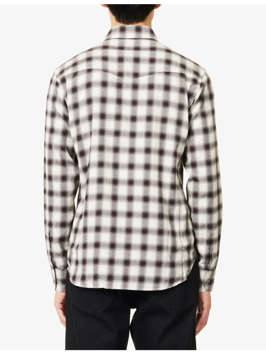 Western Checked Cotton-Blend Shirt - 4