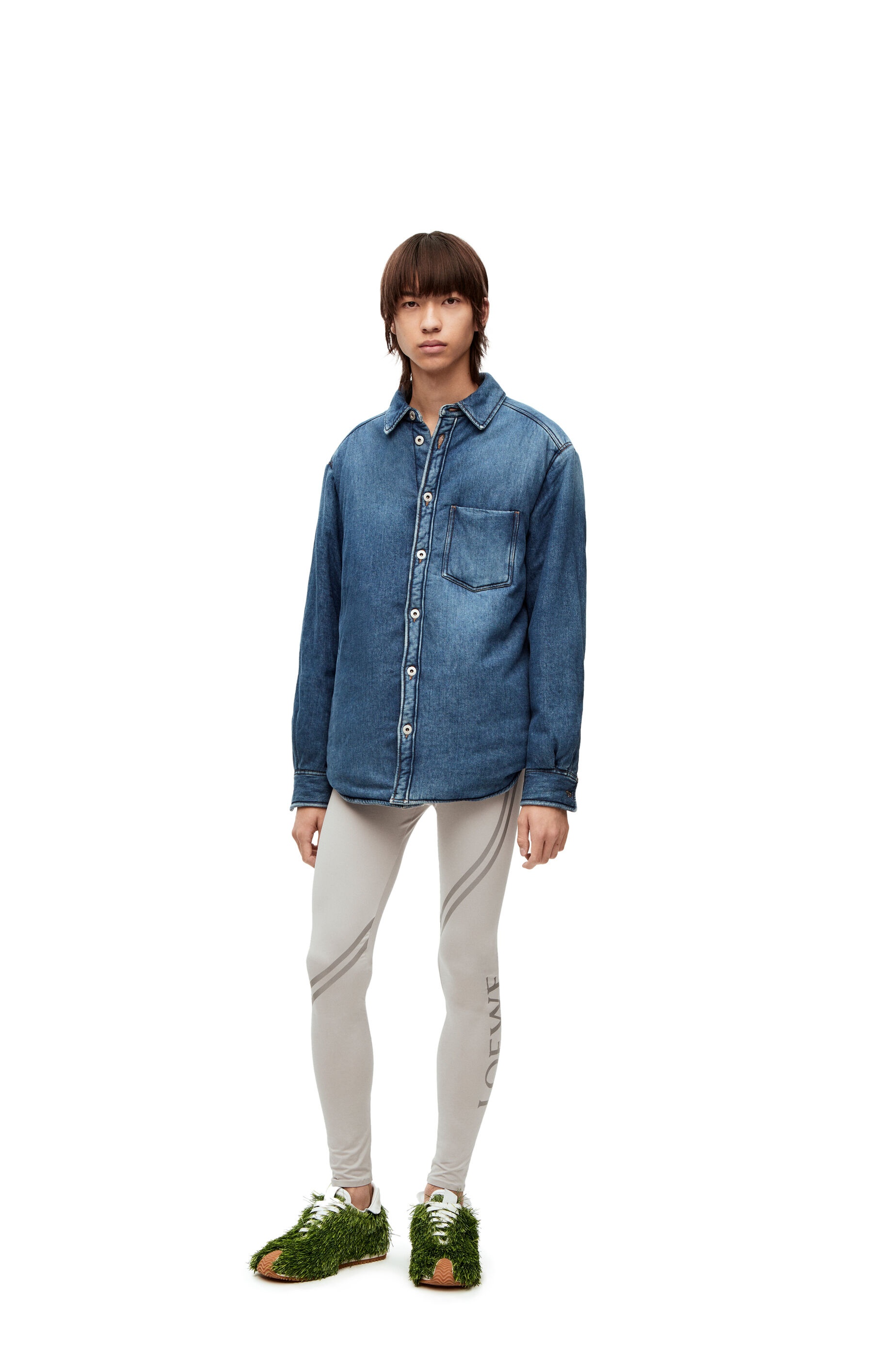 Puffer shirt in denim - 2