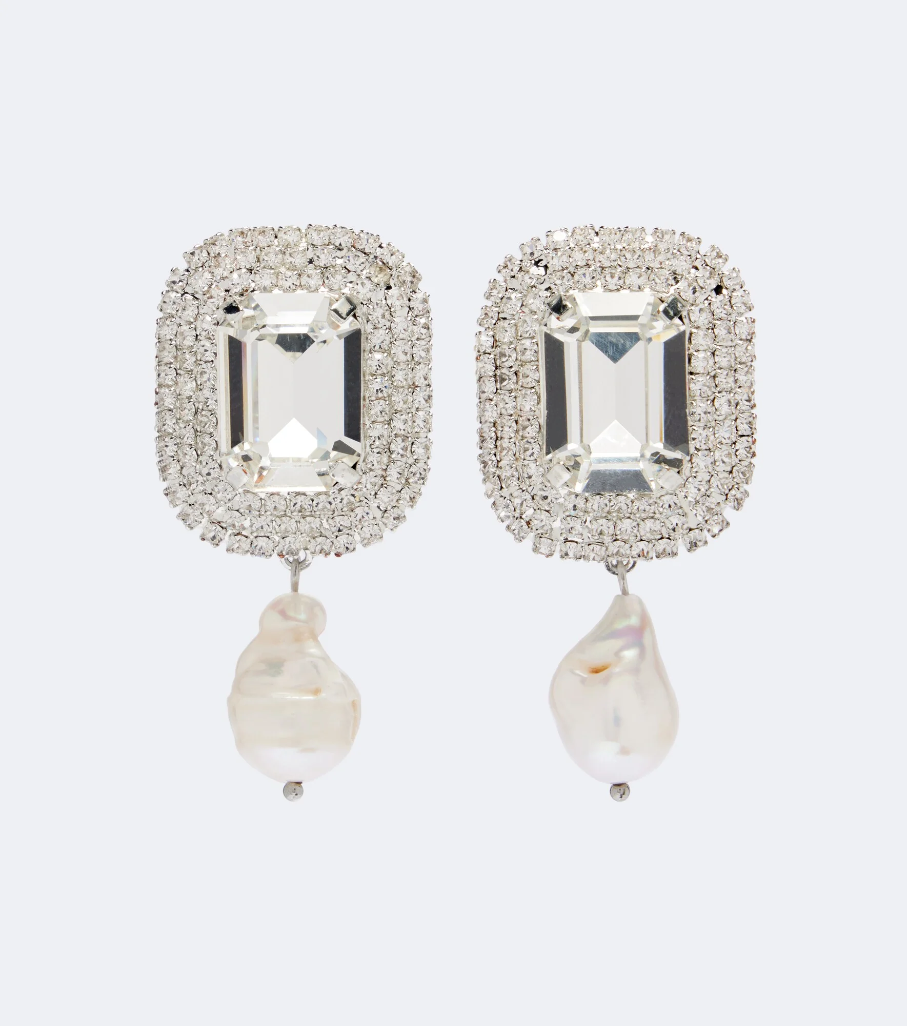Crystal-embellished drop earrings - 1