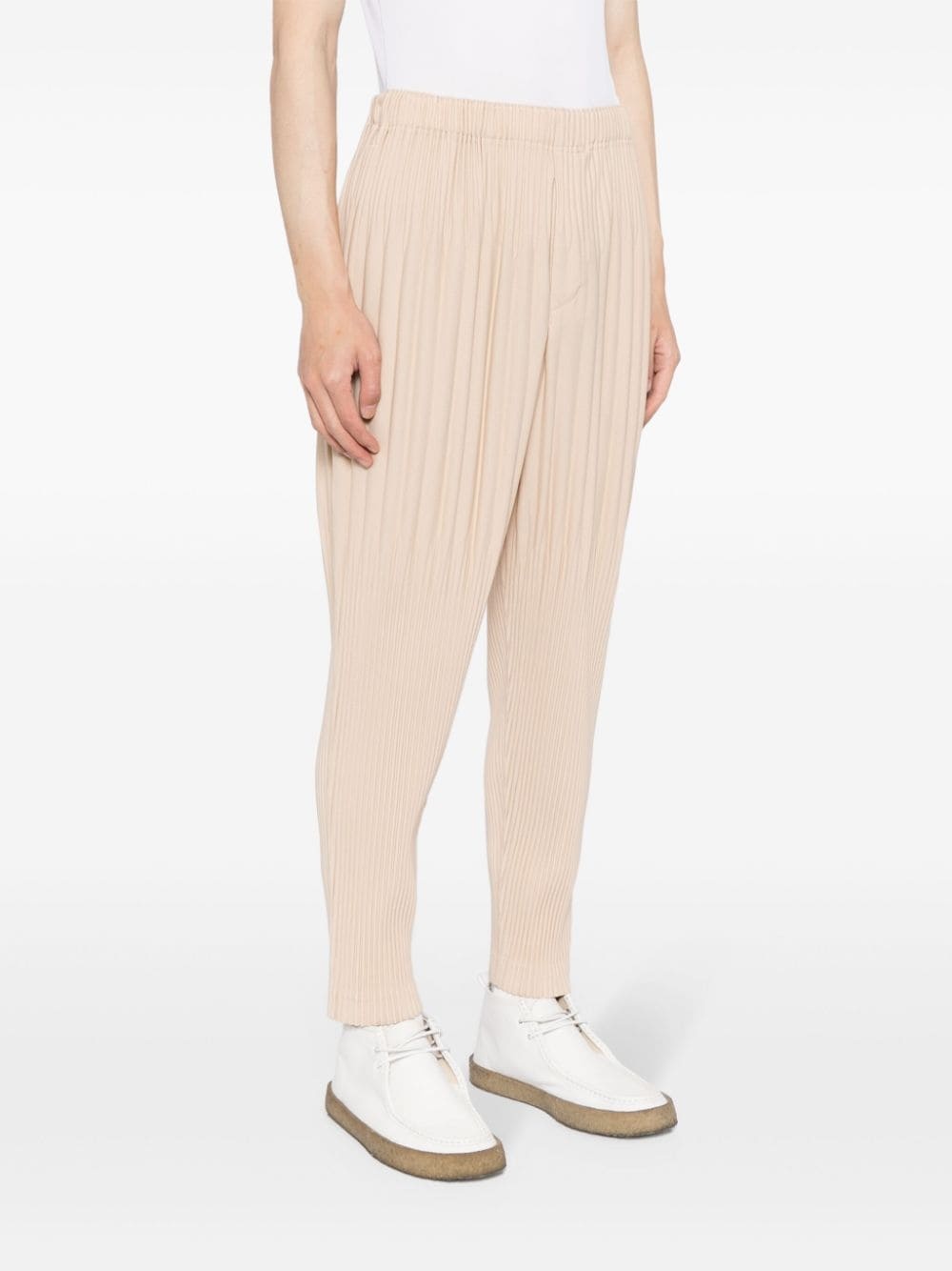 pleated regular trousers - 3