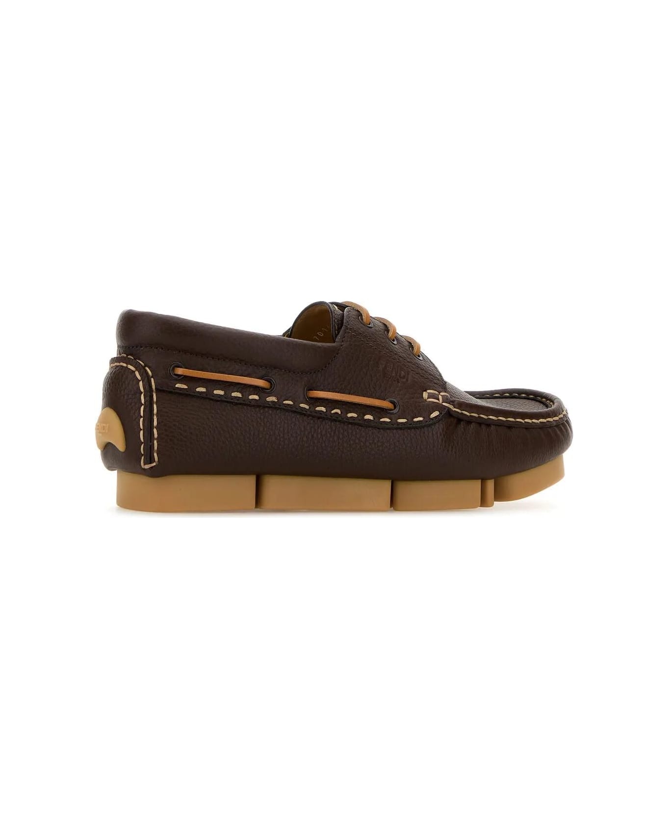 'fendi Deck' Boat Shoes - 3