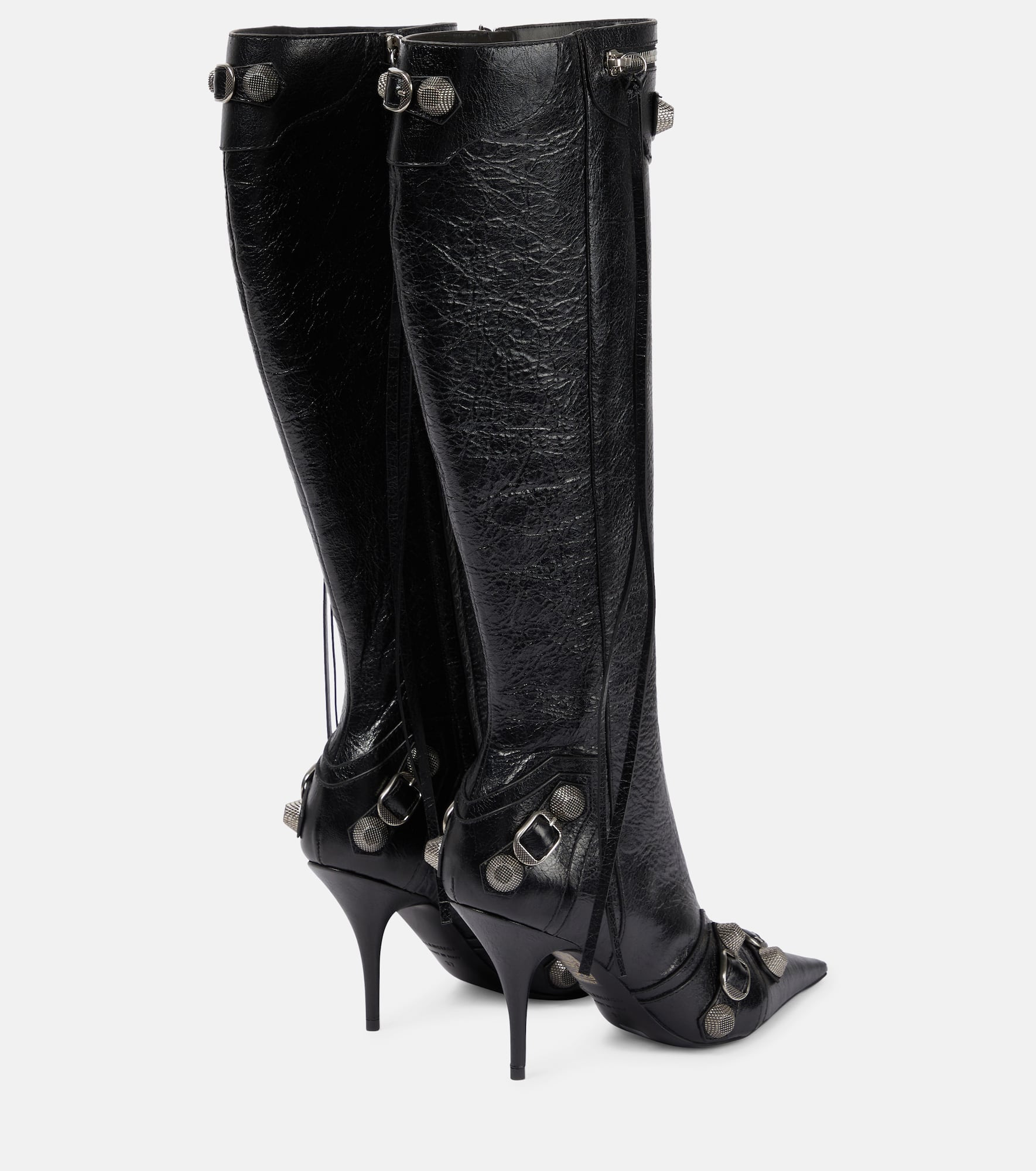 Cagole leather knee-high boots - 3